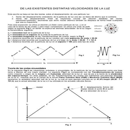 76   de las existentes distintas velocidades de la luz