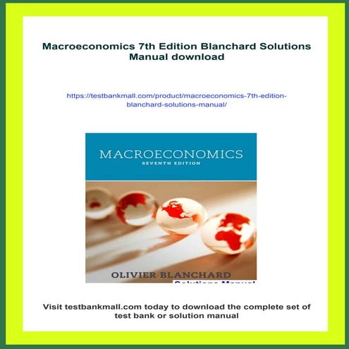 Macroeconomics 7th Edition Blanchard Solutions Manual | PDF