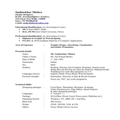 Prashant Kumar-Resume | DOC