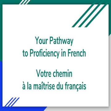 Pathway to proficiency