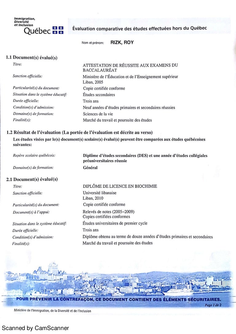 Studies Equivalence Outside Quebec