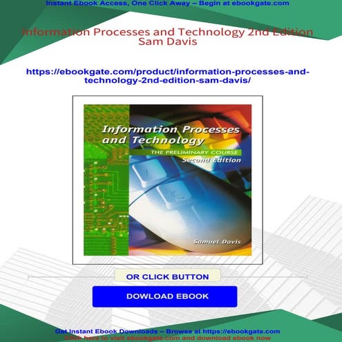 Information Processes and Technology 2nd Edition Sam Davis