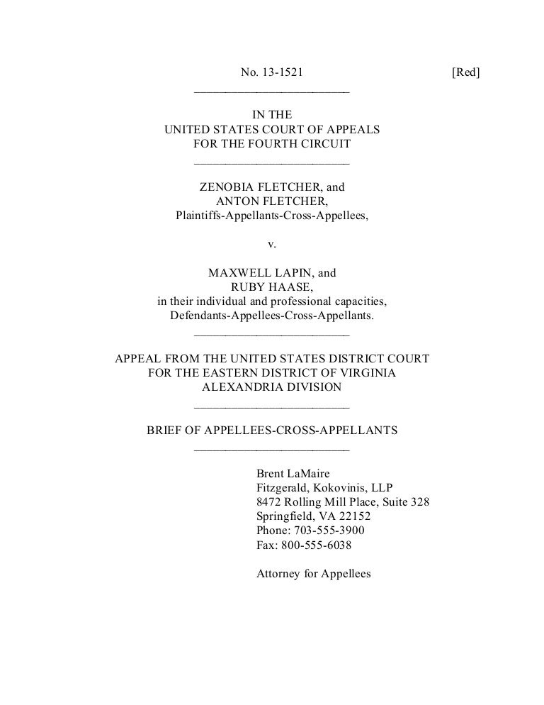 appellate brief format
