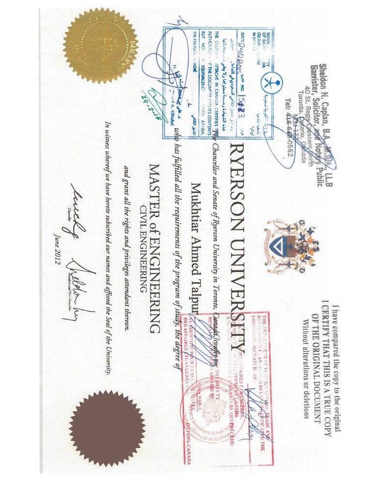 Degree Certificate