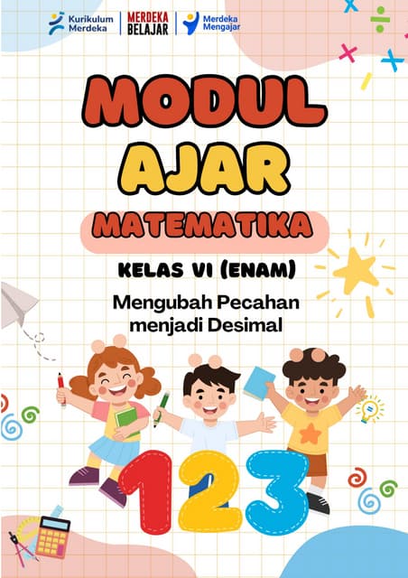 Modul Ajar Matematika Kelas 3 Kurikulum Merdeka | PDF