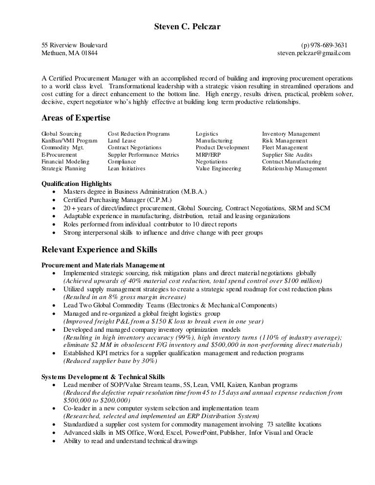 2016 Procurement and SCM resume