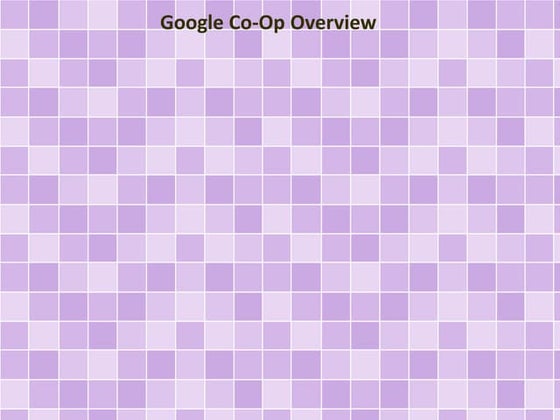 Google Co-Op Overview