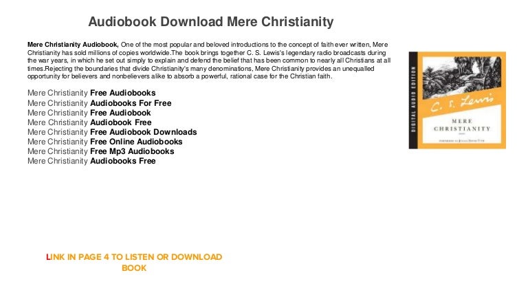 mere christianity audiobook download free