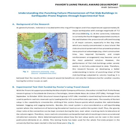 Pavior's Laing Award Travel 2016 Report (Andri Setiawan)