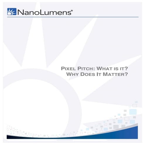 White Paper - Pixel Pitch 5192014