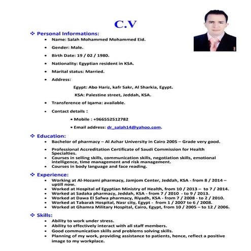 my updated CV | DOC