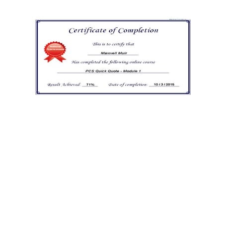 Certificate 5