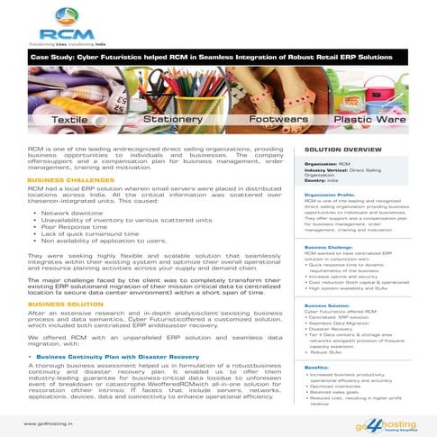 Document case study- RCM - Go4Hosting