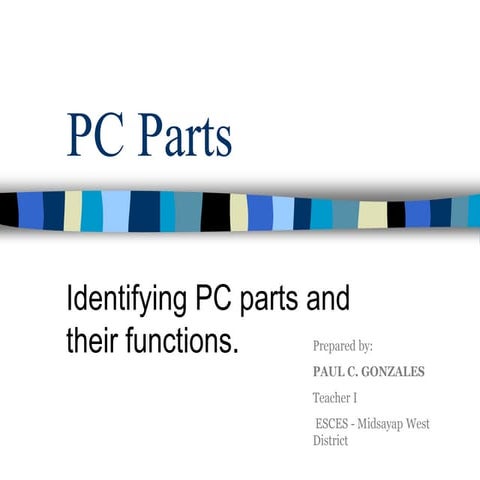 77 identify the parts of a computer