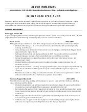 Dolenc Kyle - Client care specialis...