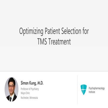 How Psychiatrists Decide When to Use TMS for Depression Treatment | PPTX