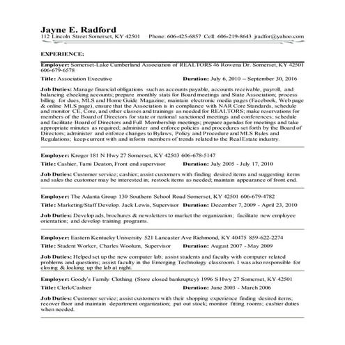 Resume | RTF