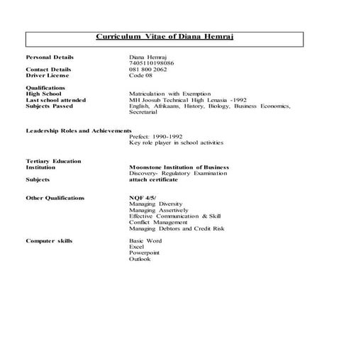 Diana_Hemraj_cv updated | DOCX