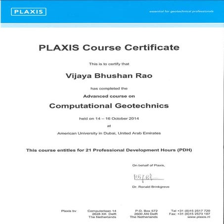 Adv. course in Geotech | PDF