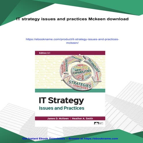 Download full ebook of IT strategy issues and practices Mckeen instant downlo...