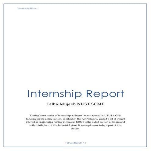 Internship Report