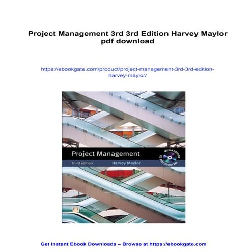 Project Management 3rd 3rd Edition Harvey Maylor