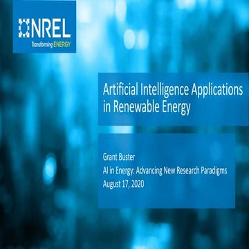 Artificial intelligence application in renewable energy | PDF