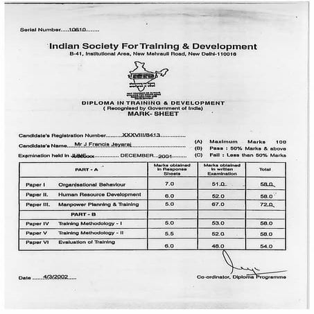 Diploma in Training & Development_ISTD