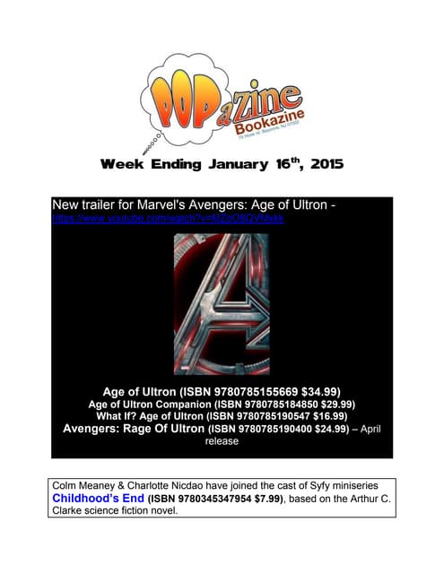 PopZ News-Friday January 16 2015