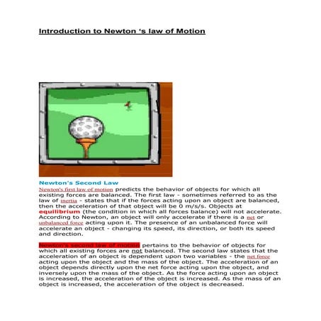 Newton's laws