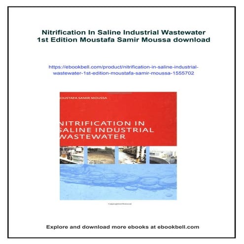 Nitrification In Saline Industrial Wastewater 1st Edition Moustafa Samir Moussa