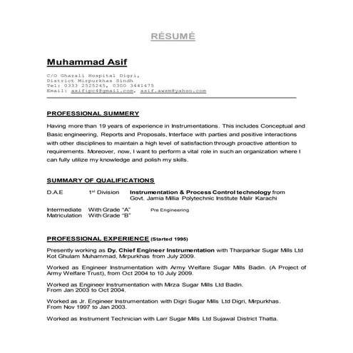 Asif CV Jan 15