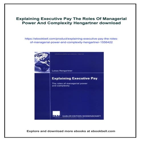 Explaining Executive Pay The Roles Of Managerial Power And Complexity ...