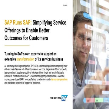 SAP runs SAP