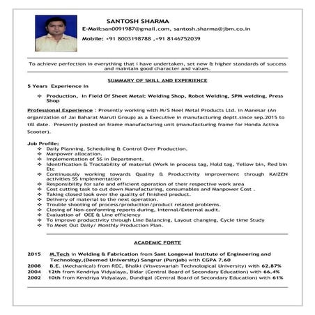 Mtech in welding and fab