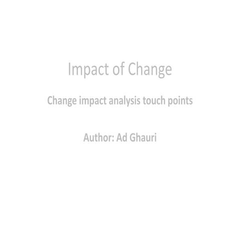 Framework Change Impact Analysis