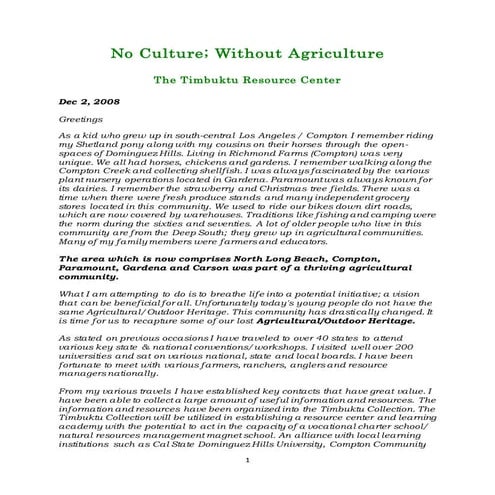 Agricultural Outdoor Heritage