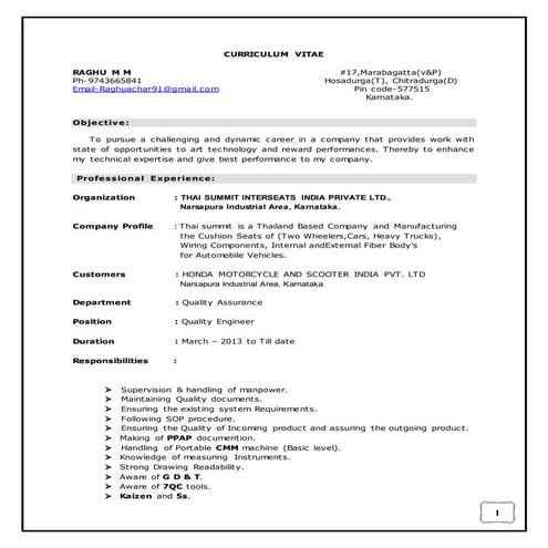 Raghu M M March 20 - 2016