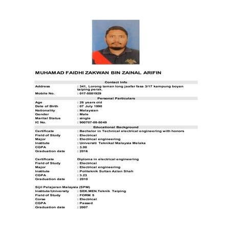 Resume nur atikah baharin | PDF