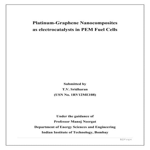 Final Report (Graphene supported platinum nanoparticles) (1)