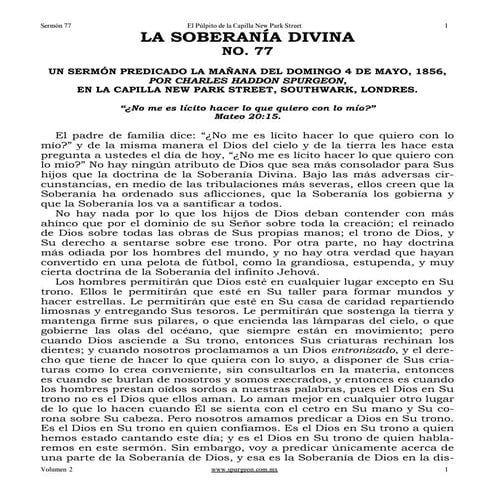 77 la soberania divina