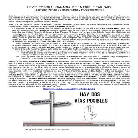 78   ley electoral canaria  de la triple paridad