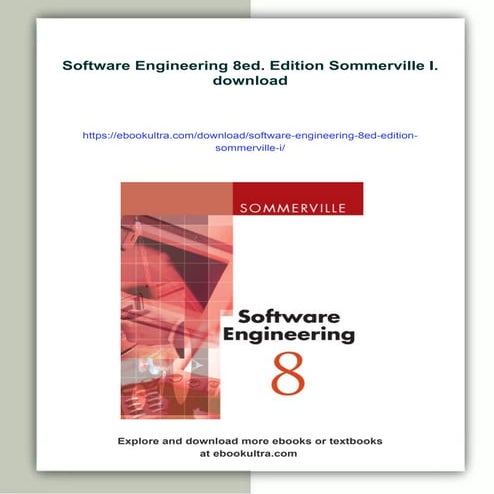 Software Engineering 8ed. Edition Sommerville I.