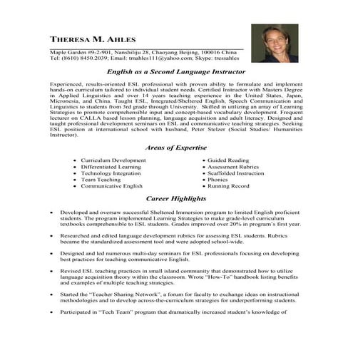 Tress resume