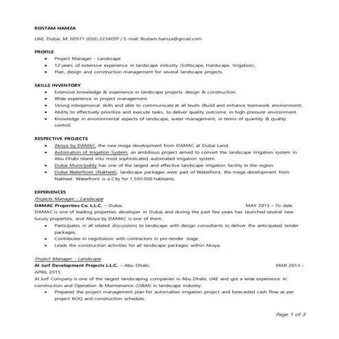 Hashim Majeed CV 280116 | DOC