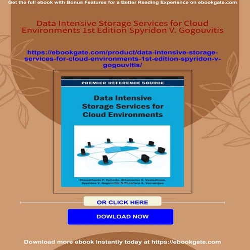 Data Intensive Storage Services for Cloud Environments 1st Edition Spyridon V...