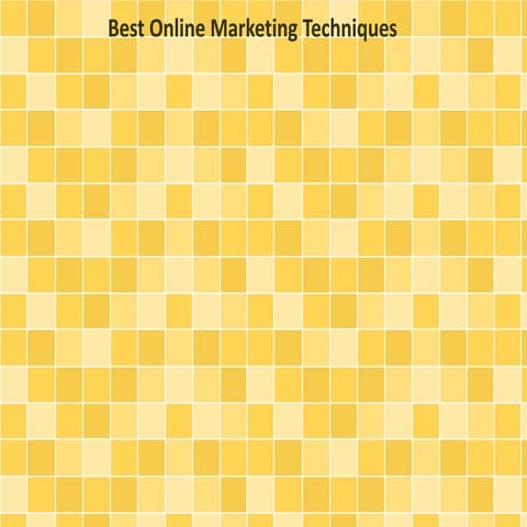 Best Online Marketing Techniques