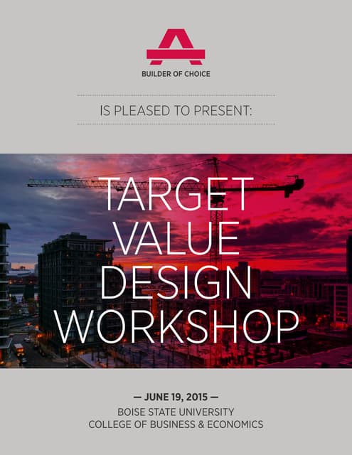 TVD Workshop - Boise