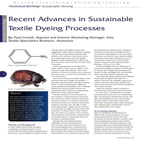 International Dyer - sustainability article