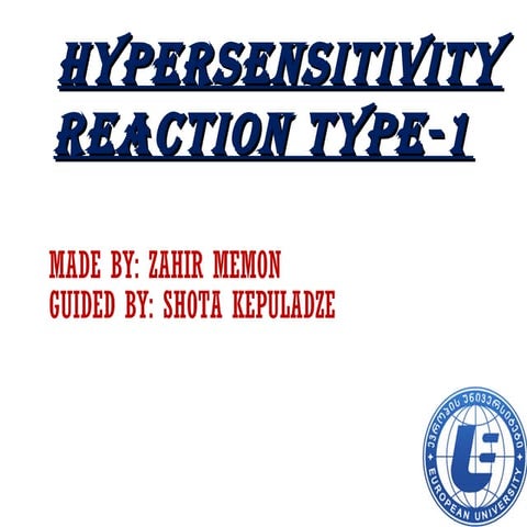 hypersensitivity type 1